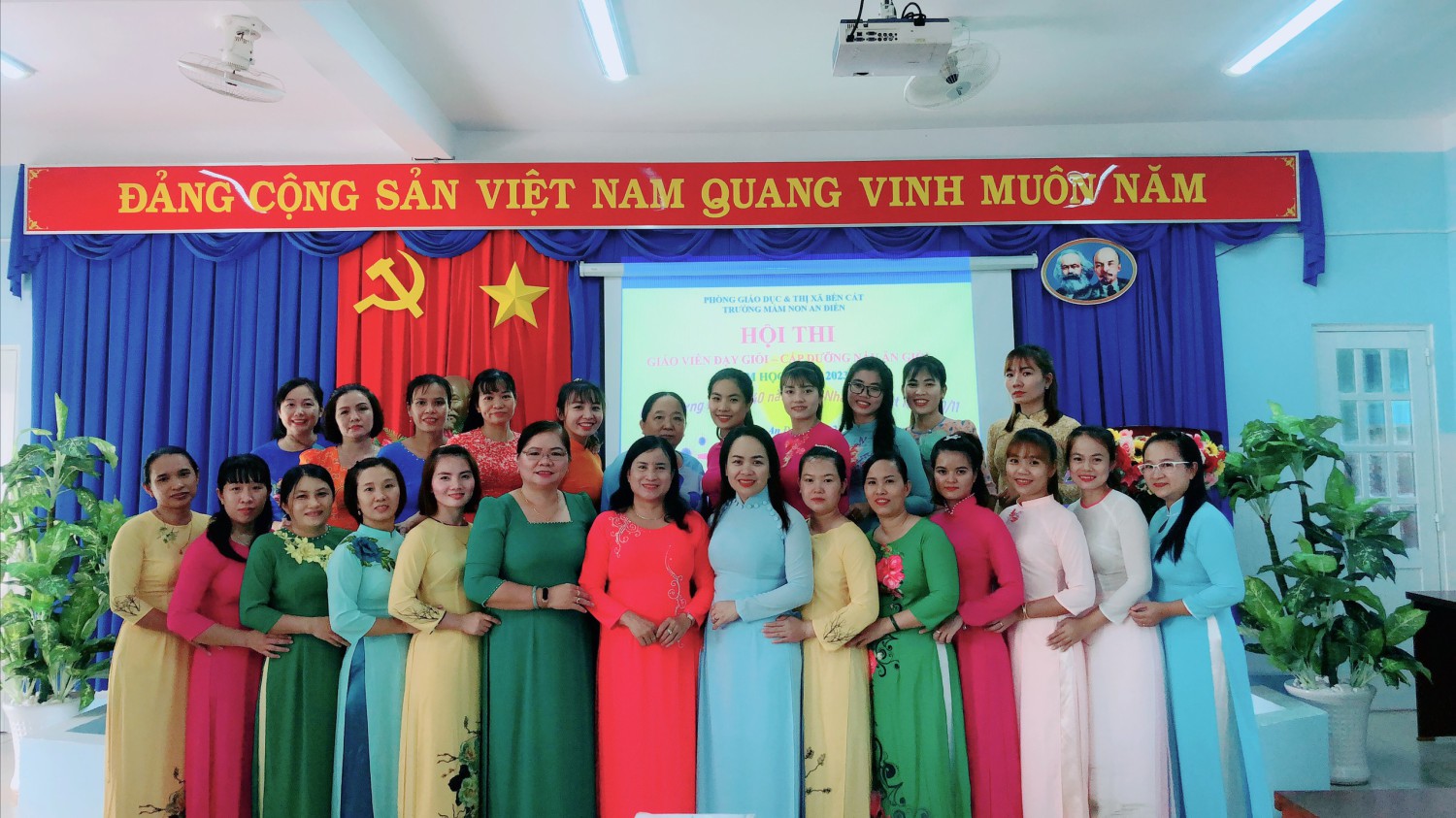 NGÀY 23 THÁNG 10 NĂM 2022. TRƯỜNG MẦM NON AN ĐIỀN KHAI MẠC HỘI THI " GIÁO  VIÊN DẠY GIỎI -  CẤP DƯỠNG NẤU ĂN GIỎI" CẤP CƠ SỞ. CHÀO MỪNG KỈ NIỆM 40 NĂM NGÀY NHÀ GIÁO VIỆT NAM.
