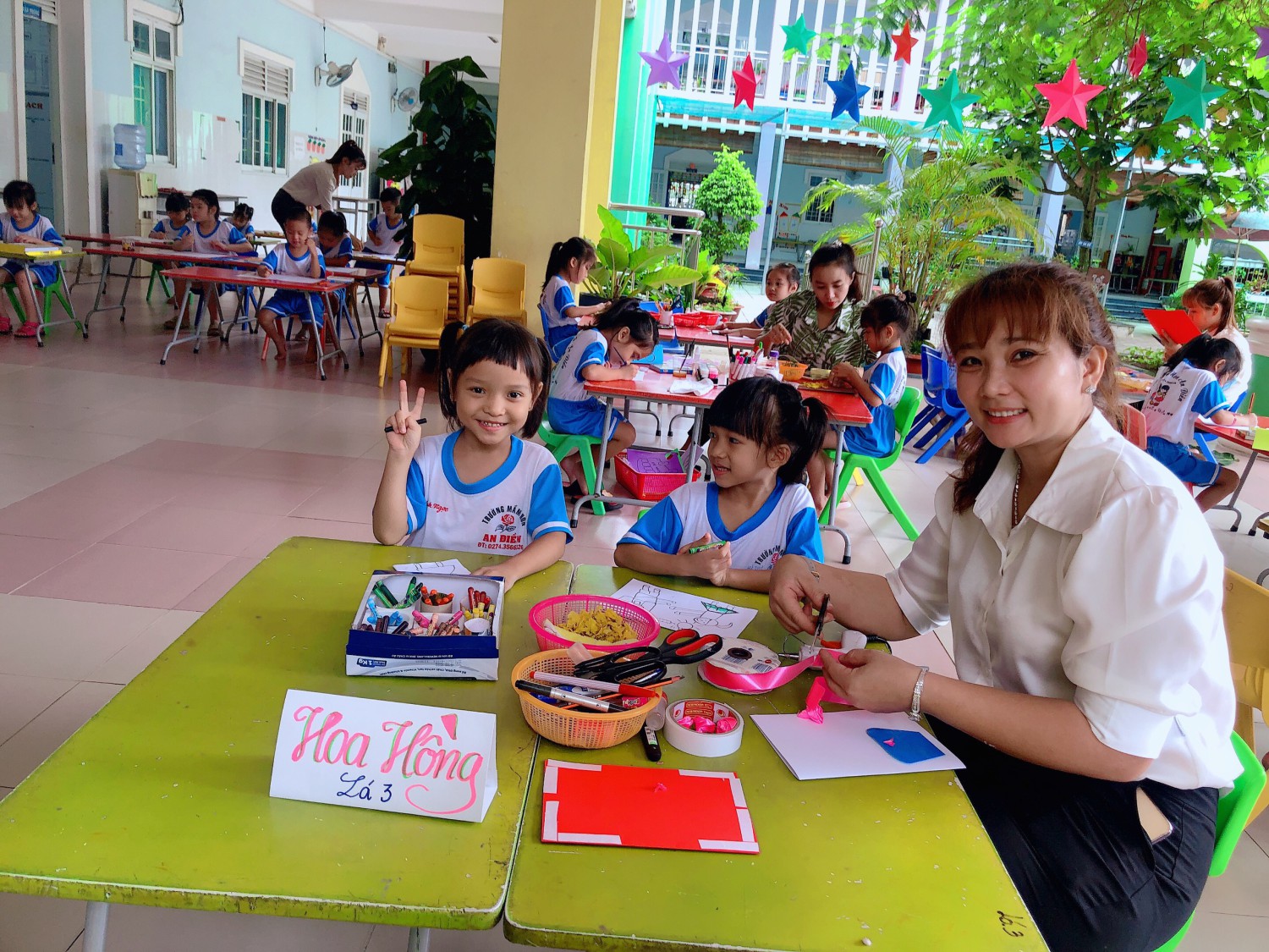 CHÀO MỪNG NGÀY PHỤ NỮ VIỆT NAM 20/10. TRƯỜNG MẦM NON AN ĐIỀN TỔ CHỨC HỘI THI  THIẾT KẾ THIỆP CHỦ ĐỀ " TRAO GỬI YÊU THƯƠNG".