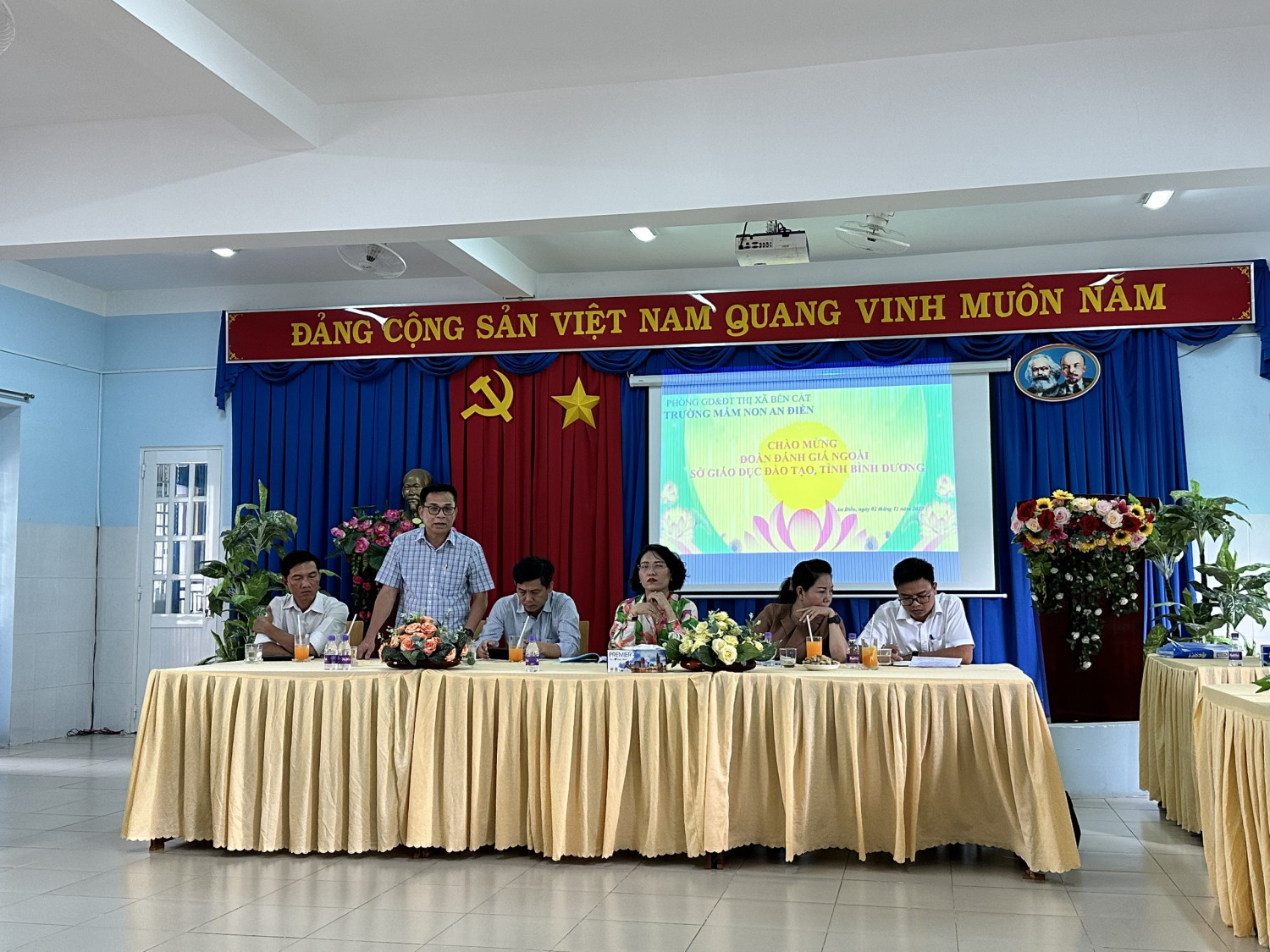 TRƯỜNG  MẦM NON AN ĐIỀN ĐÓN ĐOÀN ĐÁNH GIÁ NGOÀI  SỞ GIÁO DỤC ĐÀO TẠO, TỈNH BÌNH DƯƠNG