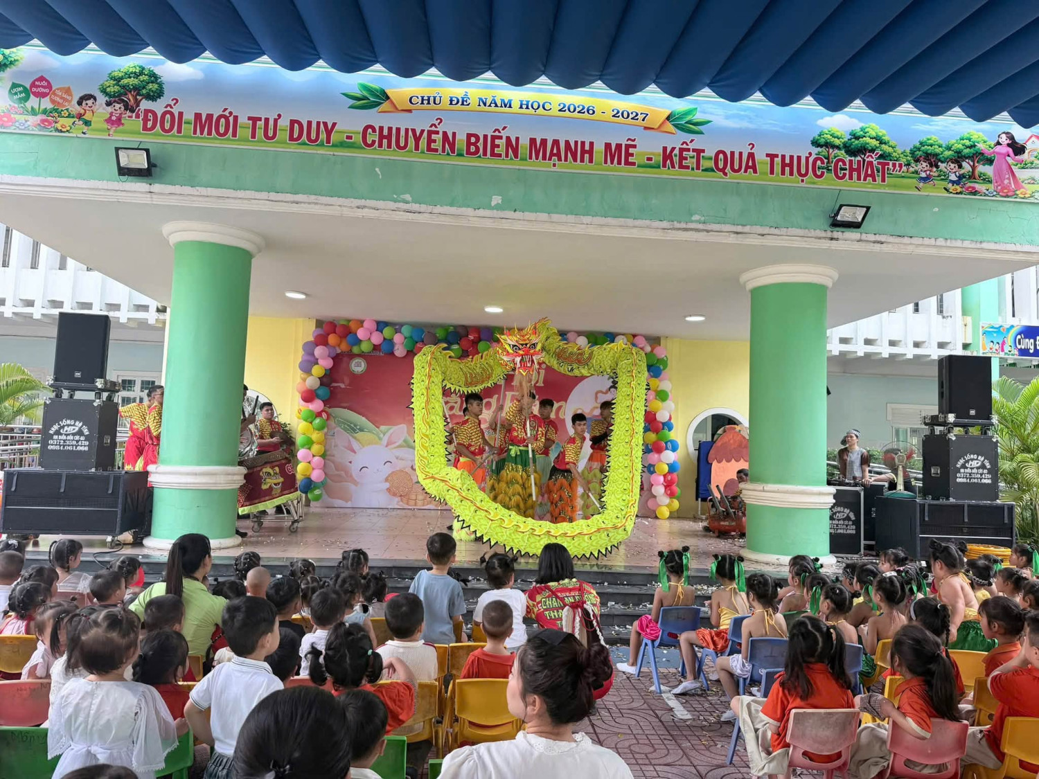 TRƯỜNG MẦM NON AN ĐIỀN TỔ CHỨC – VUI HỘI TRĂNG RẰM CHO CÁC BÉ
